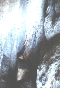 Climbing up through the Owl's Bowls .jpg